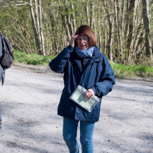 Ghyslaine, notre guide improvisée