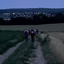 La pleine lune, vue du plateau d'Auvers