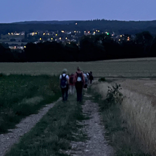 La pleine lune, vue du plateau d'Auvers